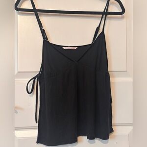 Lot of 2 black babydoll pajama tops, Victoria Secret and Colsie- size Large